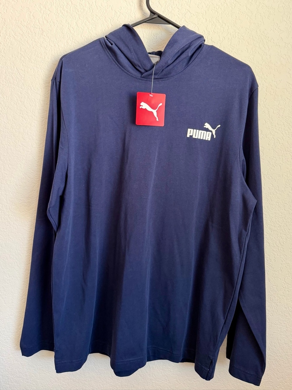 Puma Men's Navy Blue Crewneck Hoodie